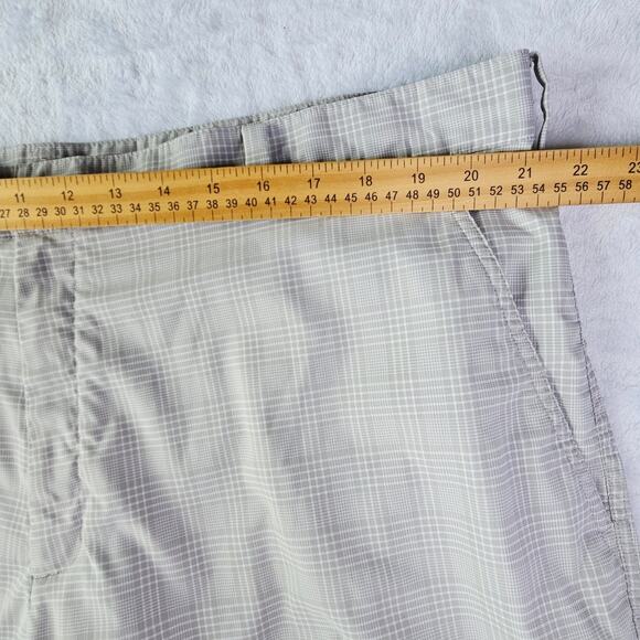 Nike Golf Dri-FIT Men's Performance Shorts Size 42 Beige White Plaid - Picture 13 of 14